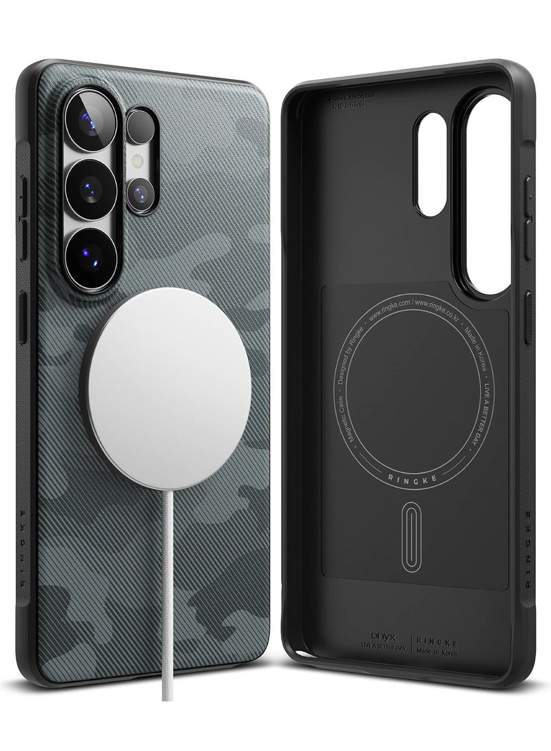 Ringke Onyx Magnetic for Samsung S26 Ultra 5G Case , Enhanced Grip Tough Flexible TPU Shockproof Rugged TPU Bumper Drop Protection Phone Cover -Camo Black Camo Black - Image 1