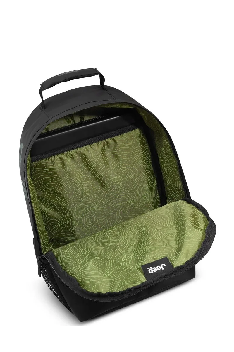 Jeep JS012C Dual Material Backpack - Black