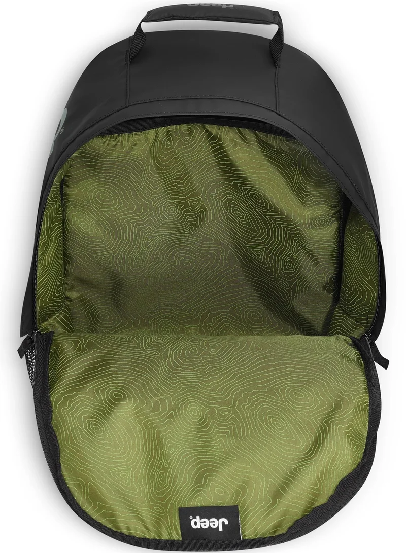 Jeep  JS012C Dual Material Backpack - Black  | Best Price UAE