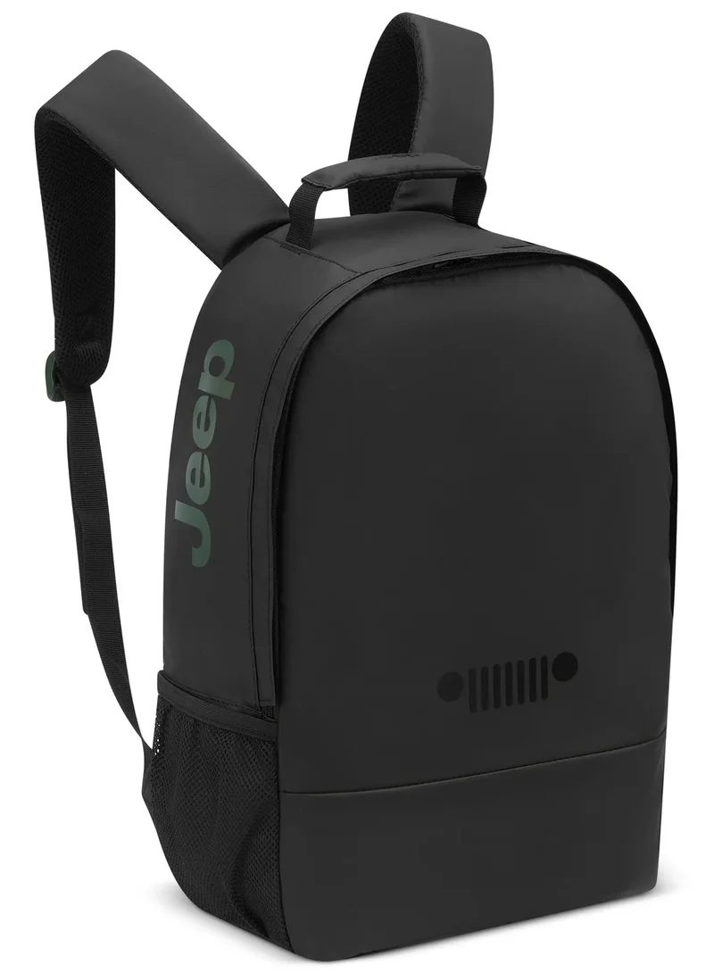 جيب حقيبة ظهر بمادتين - أسود