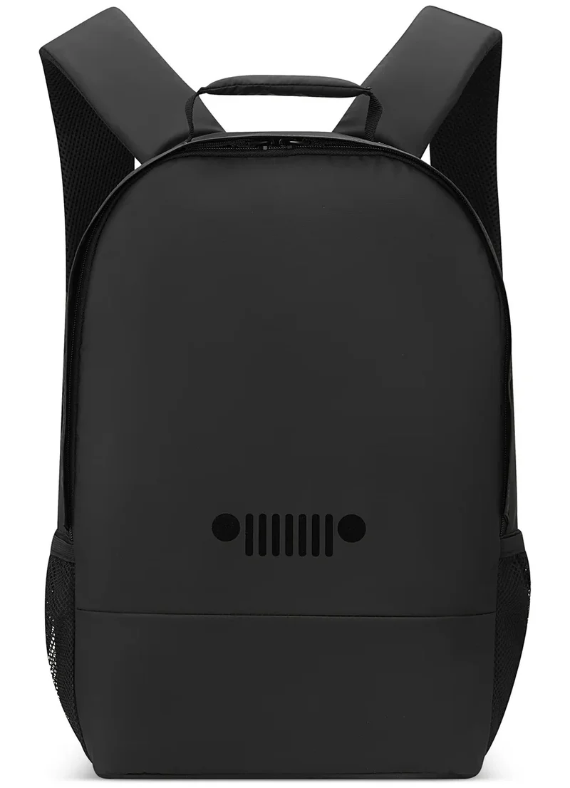 جيب حقيبة ظهر بمادتين - أسود