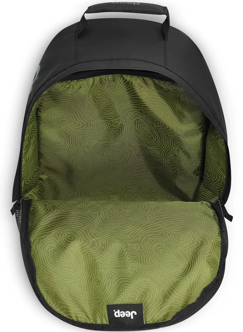 Jeep  JS012C Dual Material Backpack - Black  | Best Price UAE
