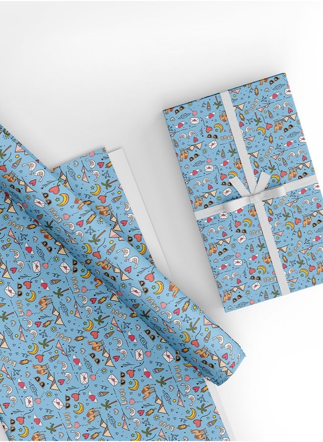 Share the Love Love, Arabic Theme Wrapping Paper (Pack of 4)  - Image 1
