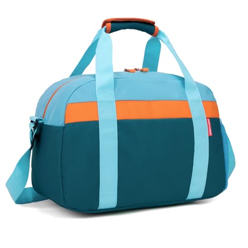 HawLander Small Duffle Bag for Kids Boys or Girls, Gym Bag for Sports (Teal Blue) - Image 2