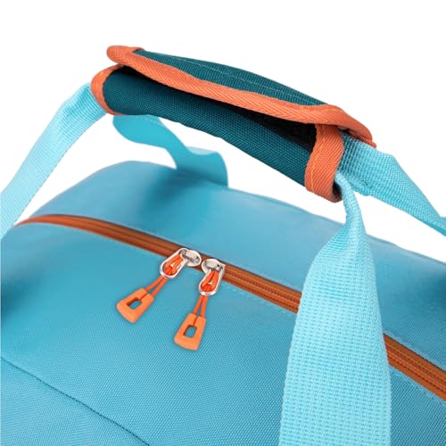 HawLander Small Duffle Bag for Kids Boys or Girls, Gym Bag for Sports (Teal Blue) - Image 5