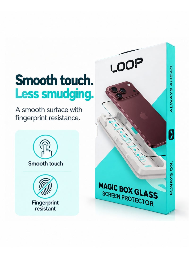 لووب واقي شاشة زجاجي مقوى للخصوصية 360 درجة من LOOP لهاتف iPhone 18 Pro Max - Image 4