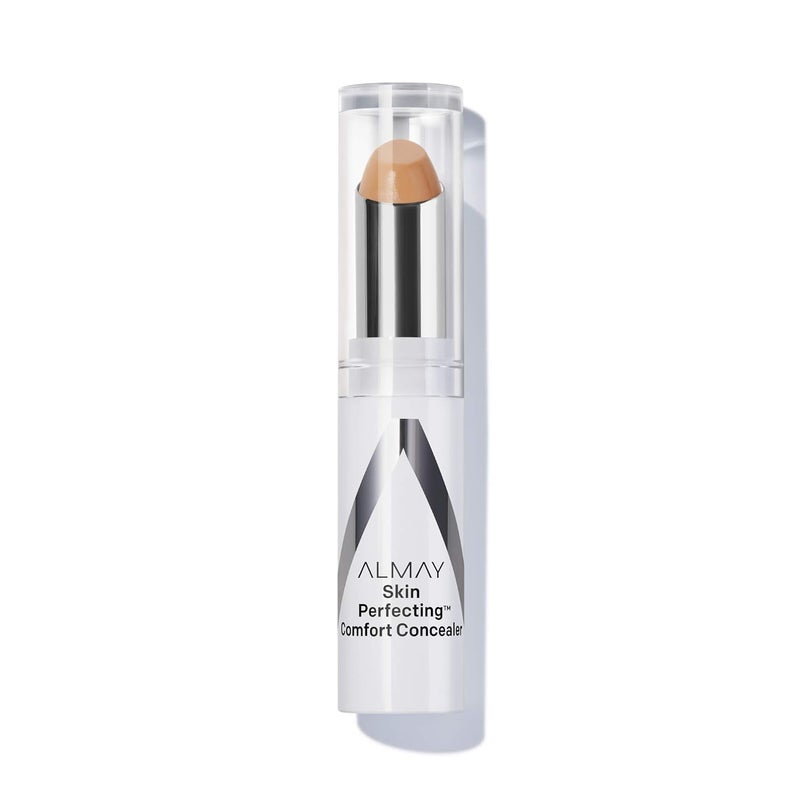 Almay Skin Perfecting Comfort Concealer Face Makeup Full Coverage Natural Looking Finish CrueltyFree Hypoallergenic Dermatologist Tested 200 Tan 1 Count