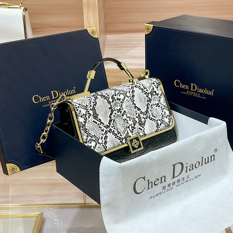 Light Luxury Brand Handmade Bag Women'S 2024 Commuting Crossbody Bag Genuine Leather High-End Handheld Shoulder Bag