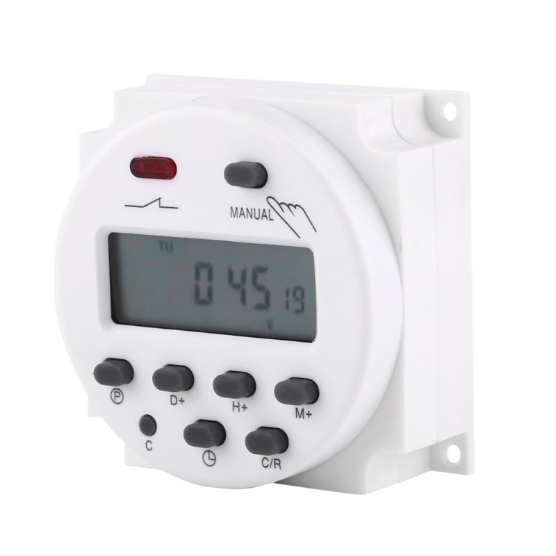 Weekly Digital Timer Switch 220VAC 17 On/Off Settings with Daily Programs - Advanced 1-Week Preset Function - Lithium Battery Power Reserve for Street Lamps and Home Appliances - Image 4