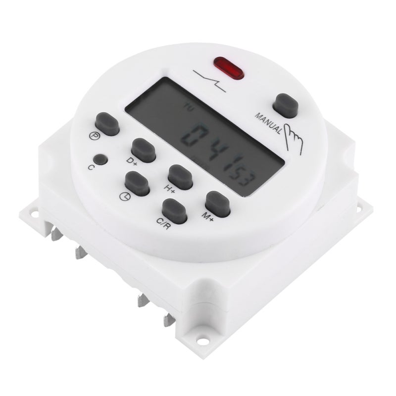 Weekly Digital Timer Switch 220VAC 17 On/Off Settings with Daily Programs - Advanced 1-Week Preset Function - Lithium Battery Power Reserve for Street Lamps and Home Appliances - Image 2