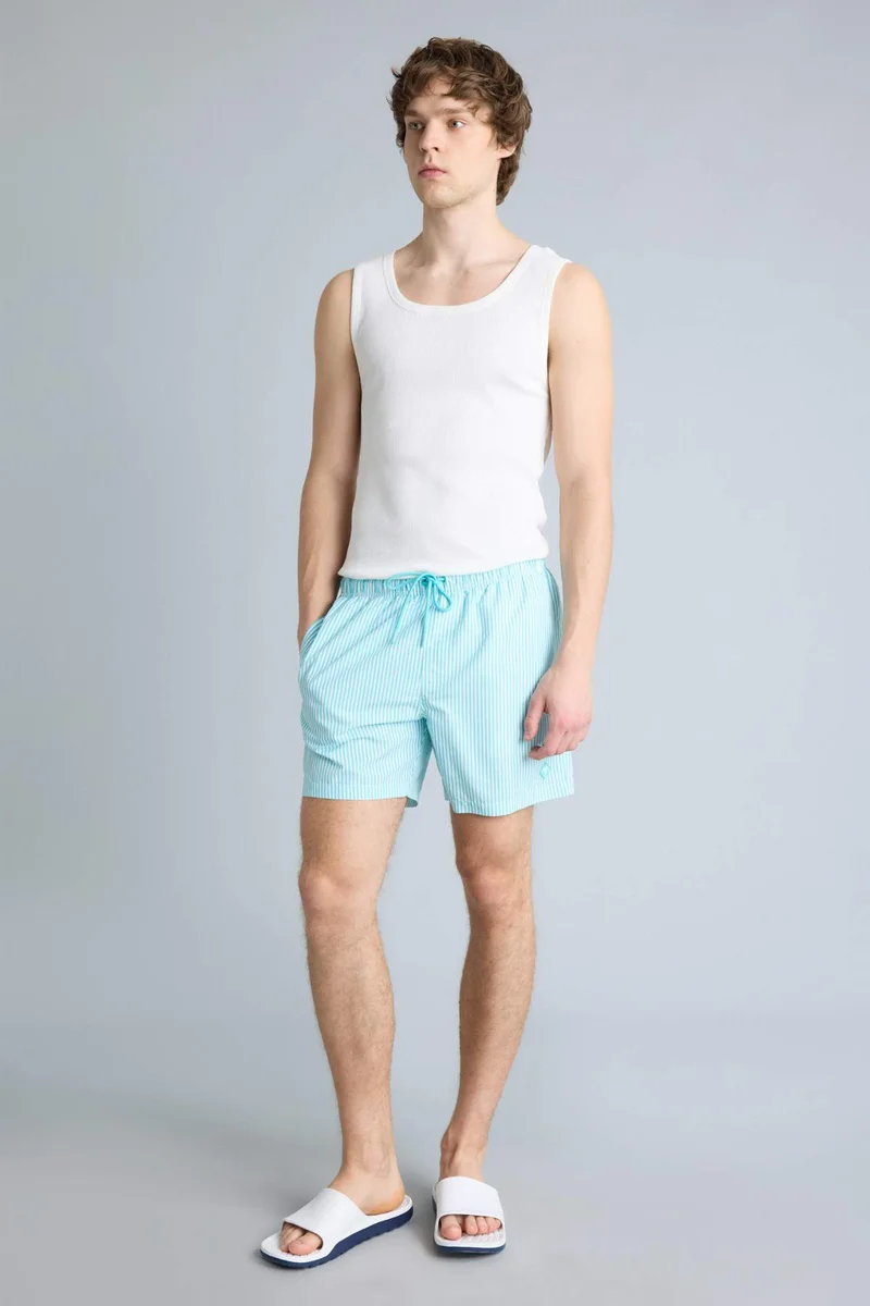 Striped Short Swim Shorts