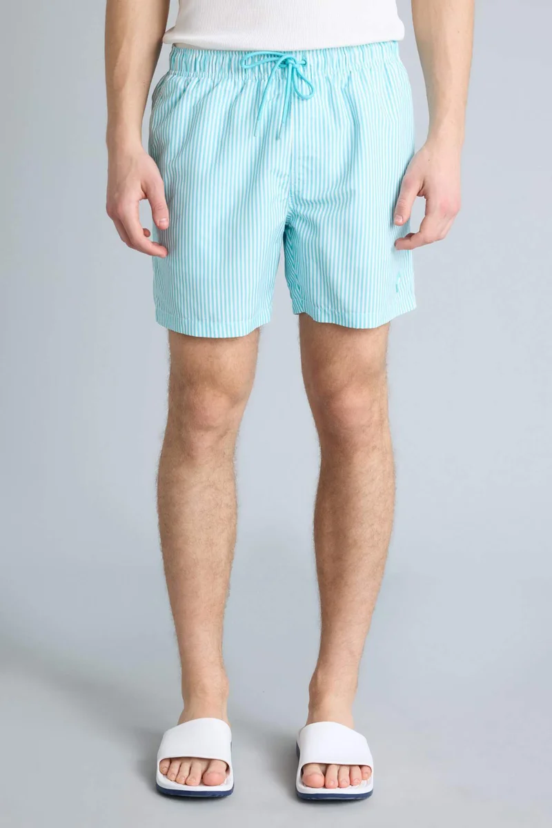 Defacto  Striped Short Swim Shorts for Men | Best Price UAE