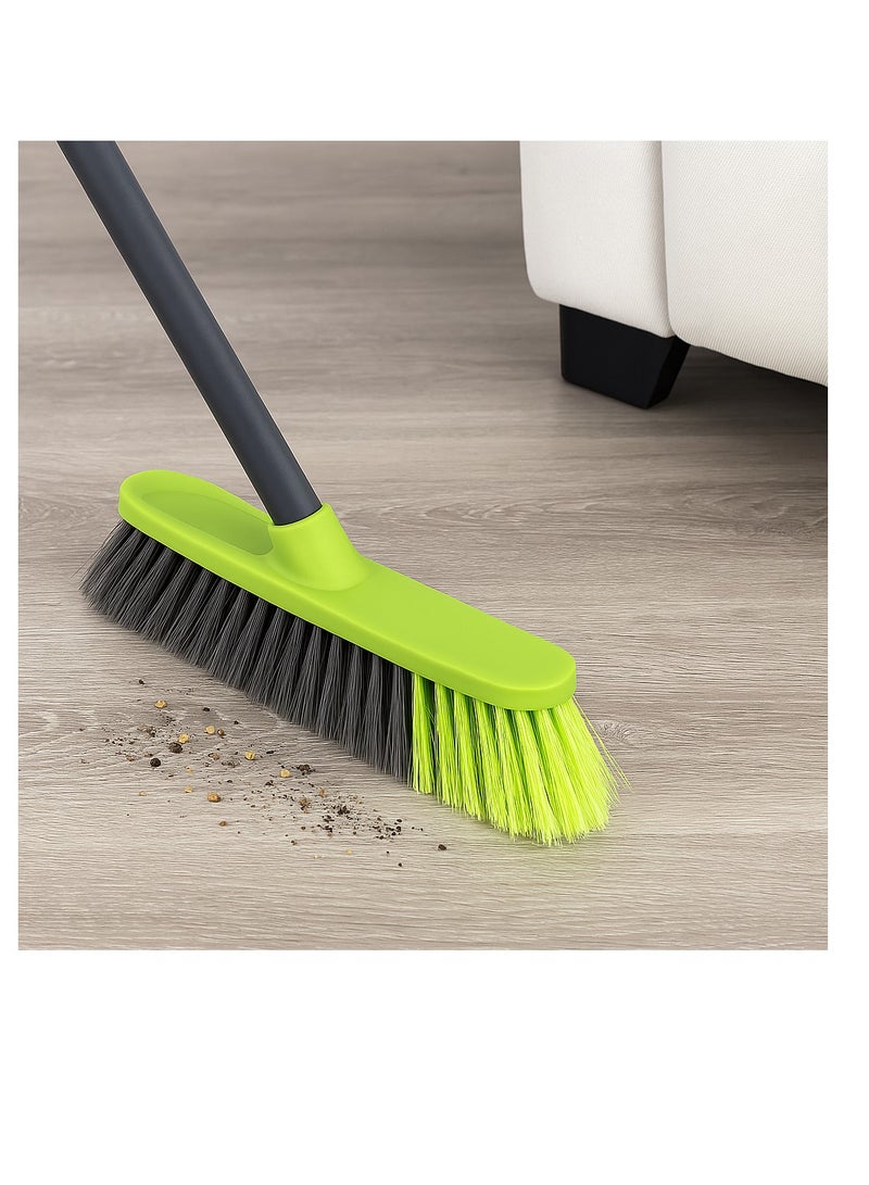 Royalford Broom with Handle RF4885GR Durable Soft Bristle Broom for Home, Kitchen & Floor Cleaning 33cm Wide Head Lightweight & Ergonomic Design Multicolor - Image 3