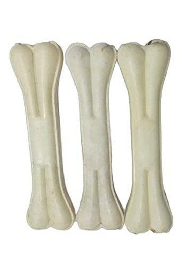 عظام مضغ كالسيوم مضغوطة فاخرة مقاس 10 بوصات من الجلد الخام - تجعل الأسنان واللثة صحية وتدوم طويلاً - (عبوة 1 كجم) - Image 1