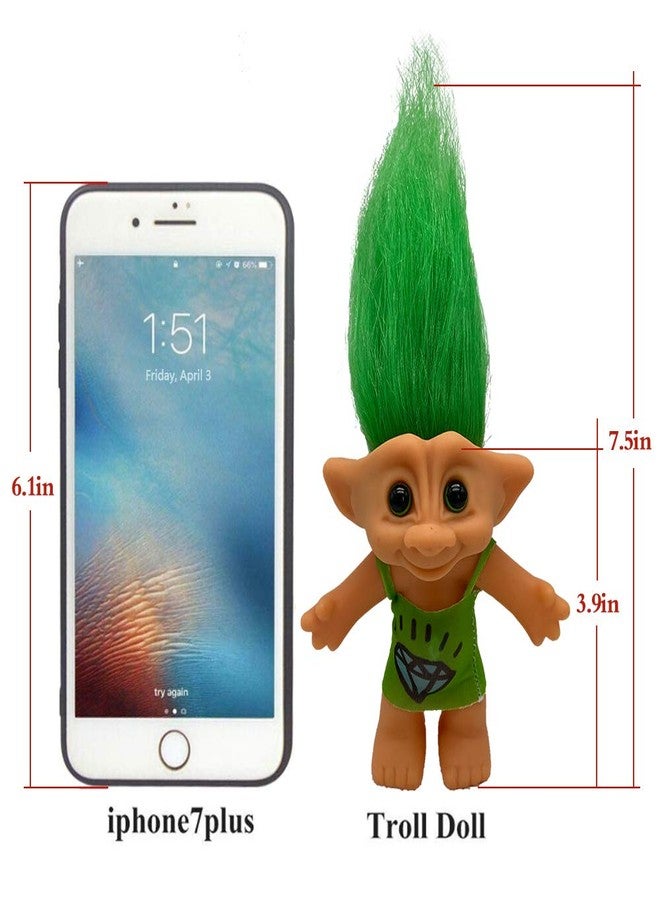 Yintlilocn 3.9" Lucky Trolls Dolls PVC Vintage Troll Doll Action Figures - Image 5