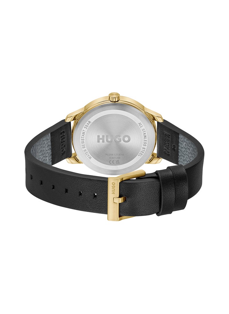 HUGO BOSS HUGO BOSS ROUND ANALOG MEN'S GOLD CASE WATCH - 1530363  - Image 3