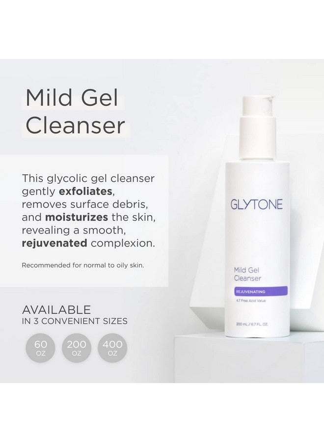 جليتون جل جليتون المنظف المقشر اللطيف، غسول وجه بحمض الجليكوليك النقي لترطيب وتجديد البشرة، مقشر نباتي وخالي من العطور لجميع أنواع البشرة، 2 أونصة سائلة. - Image 2