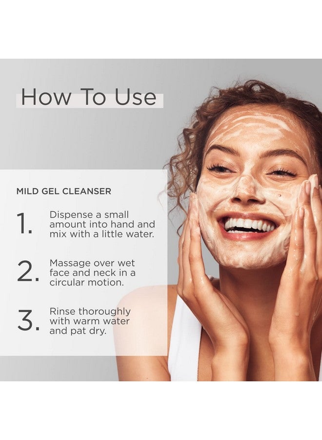 جليتون جل جليتون المنظف المقشر اللطيف، غسول وجه بحمض الجليكوليك النقي لترطيب وتجديد البشرة، مقشر نباتي وخالي من العطور لجميع أنواع البشرة، 2 أونصة سائلة. - Image 4