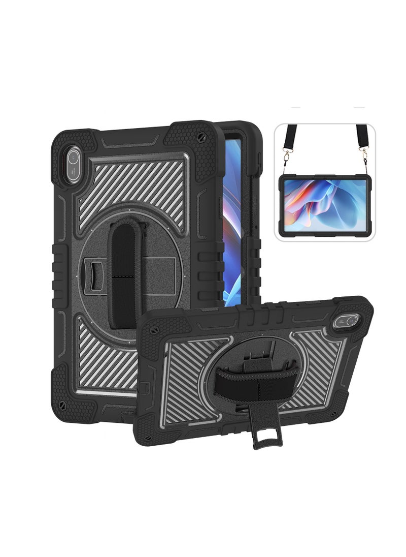 General - Tablet Protection Case Compatible with Huawei MatePad 11.5S 11.5inch 2024, Heavy Duty Rugged Shockproof Protective Case with Hand Strap/Shoulder Strap Stable Kickstand Silicone Shell Tablet Case table - Image 1