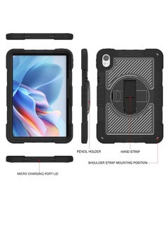General Tablet Protection Case Compatible with Huawei MatePad 11.5S 11.5inch 2024, Heavy Duty Rugged Shockproof Protective Case with Hand Strap/Shoulder Strap Stable Kickstand Silicone Shell Tablet Case table  - Image 4