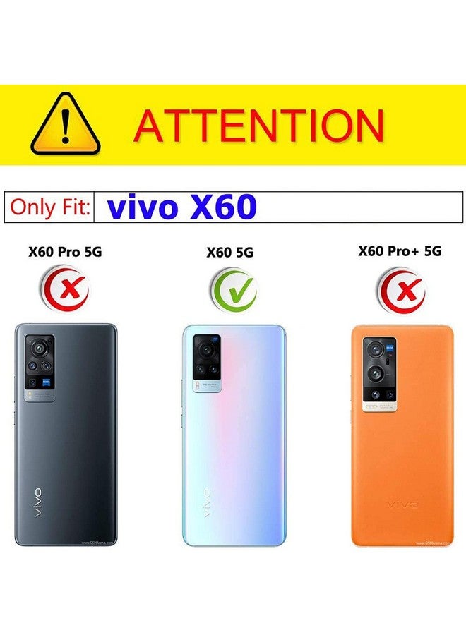Realcase غطاء خلفي REALCASE لجهاز Vivo X60 5G | جلد غير لامع أنيق بدون إطار | غطاء خلفي من TPU ناعم مقاوم للصدمات لجهاز Vivo X60 5G (أزرق فاتح) - Image 2