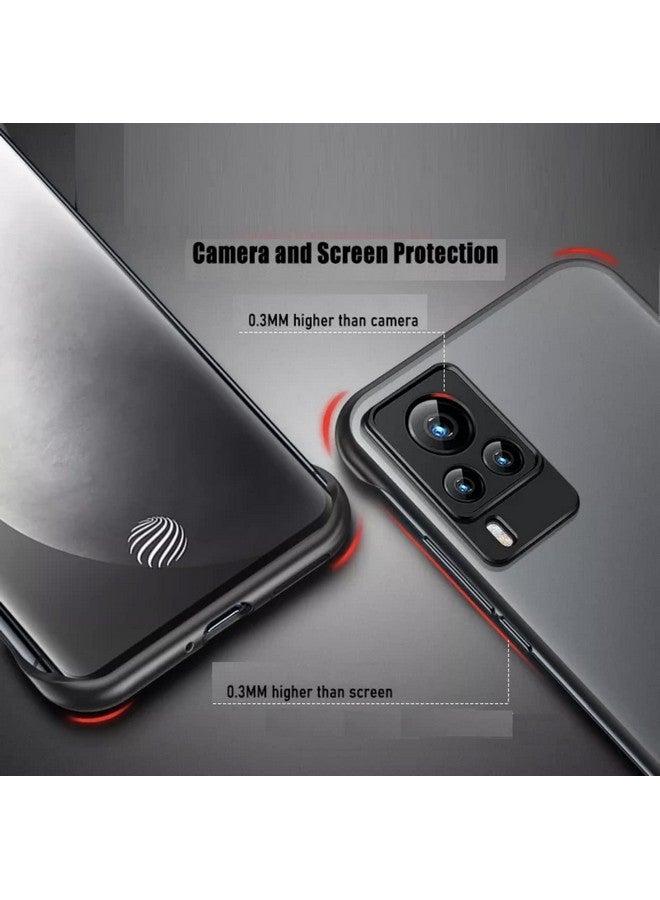 Realcase غطاء خلفي REALCASE لجهاز Vivo X60 5G | جلد غير لامع أنيق بدون إطار | غطاء خلفي من TPU ناعم مقاوم للصدمات لجهاز Vivo X60 5G (أزرق فاتح) - Image 5