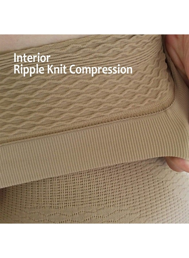 Bioflect BIOFLECT® Compression Shorts with Bio Ceramic Micro-Massage Knit- for Support and Comfort - M/L Sand - Image 3
