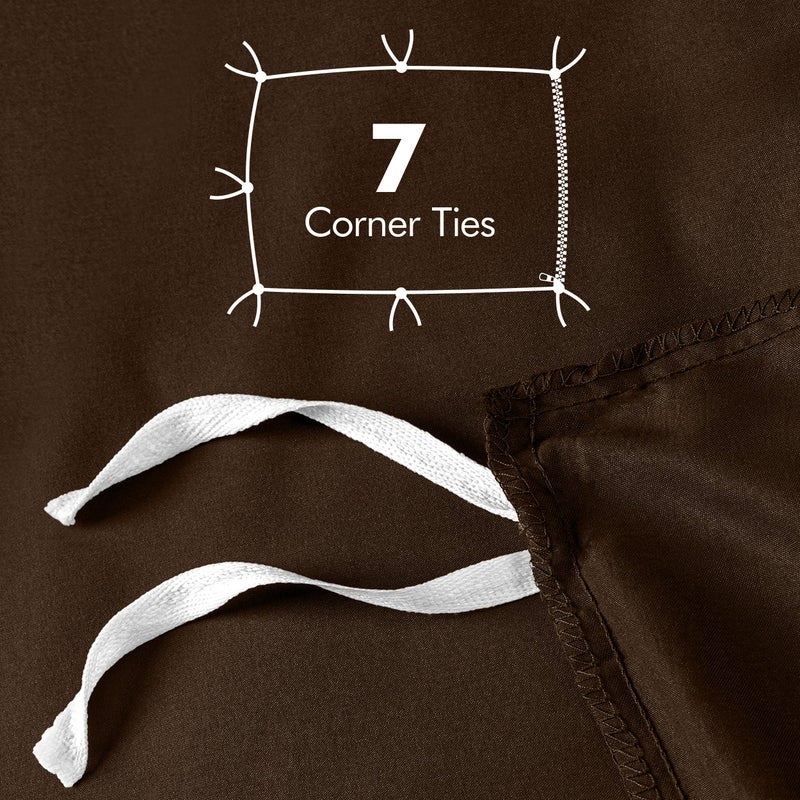 Utopia Bedding Duvet Cover King Size - 1 Duvet Cover with 2 Pillow Shams - 3 Pieces Bedding Duvet Cover with Zipper Closure - Soft Brushed Microfiber, 104 X 90 Inches (King, Brown) - Image 5