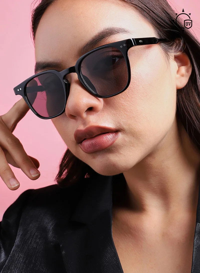 Haute Sauce  Black Wayfarer Sunglass for Women | Best Price UAE