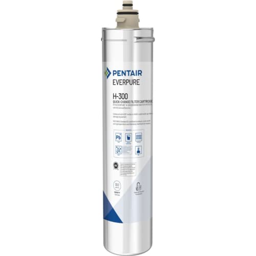 ever pure Pentair Everpure H-300 Quick-Change Filter Cartridge, EV927072, NSF Certified to Reduce Lead, For Use in Everpure H-300 Drinking Water Systems, 300 Gallon Capacity, 0.5 Micron - Image 1