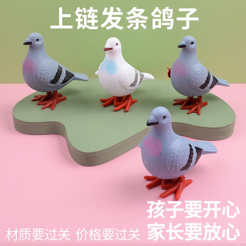 Stall Net Red Hair Toy Bouncing Little Pigeon Simulation Animal Cute Winding Will Jump Baby Toys - Image 5