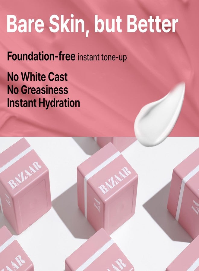 CrediThink LABAZAAR SkinFit Aqua Tone-Up Cream 1 Fl. Oz. - Instant Brightening Moisturizer Pore-Blurring & Skin-Smoothing Primer Lightweight Hydrating Face Cream for All Skin Types Korean Skincare - Image 3