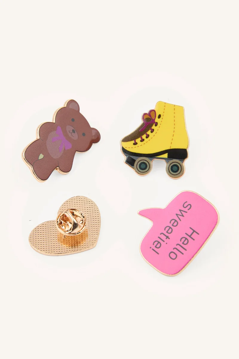 Defacto  4 Piece Brooch Set  | Best Price UAE