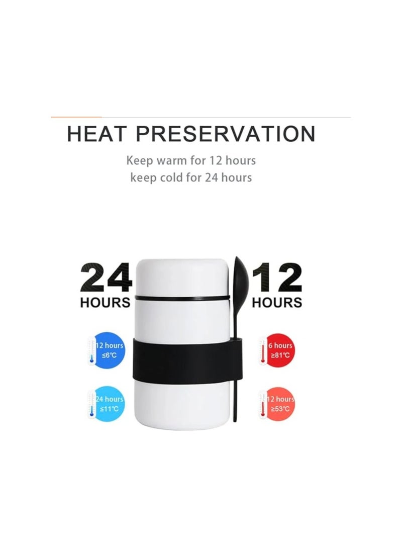 چينيرال براند 400ml Vacuum Insulated Soup Container Stainless Steel 304 Lunch box for Kids Adult Food Jar (400ml, SS+Plum) - Image 4