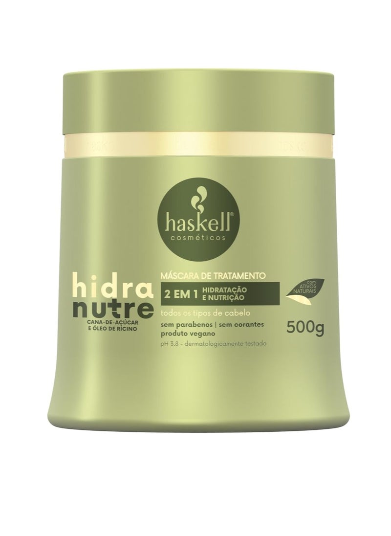 Haskell Haskell - Linha Hidranutre - Mascara de Tratamento 2 em 1 Hidratacao e Nutricao 500 Gr - (Hydrate Collection - Moisturizing and Nourishing Treatment Mask Net 17.63 Oz) 