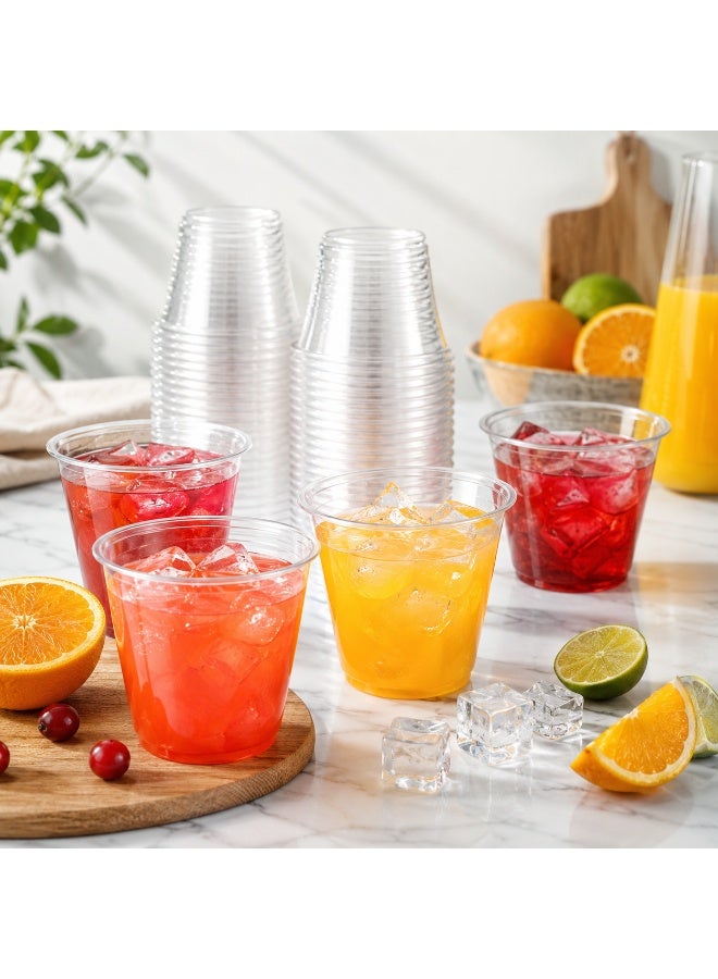 vsell24 Pack of 250 Plastic Juice Cups 6oz  – Clear Disposable Cups for Cold Beverages, Smoothies, Water & Events - Image 3