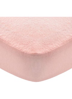 Moonsea Moonsea Flannel Crib Sheet for Girl, 100% Cotton Flannel, Heavenly Soft Fitted Crib Sheet for Standard Crib (28" X 52") and Toddler Mattresses Warm, Pink  - Image 1