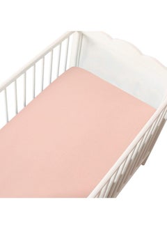 Moonsea Moonsea Flannel Crib Sheet for Girl, 100% Cotton Flannel, Heavenly Soft Fitted Crib Sheet for Standard Crib (28" X 52") and Toddler Mattresses Warm, Pink  - Image 4