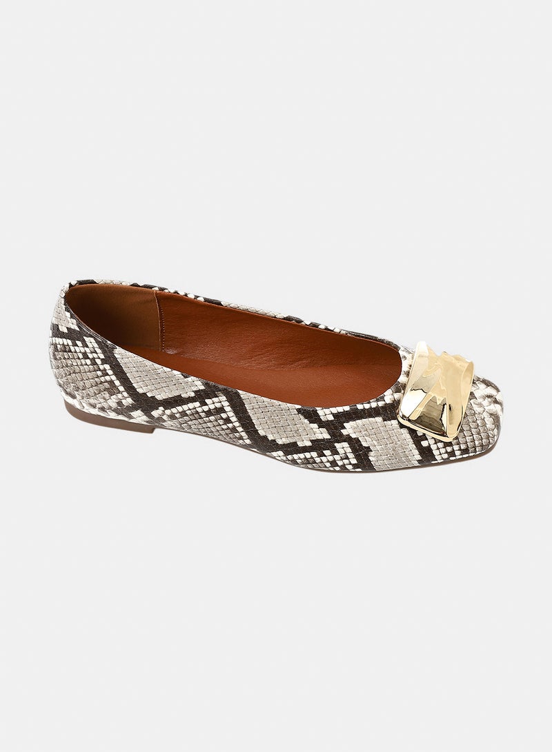 Dejavu Shoes FAN-DJTX-008  Leather Ballerina For Women - Image 1