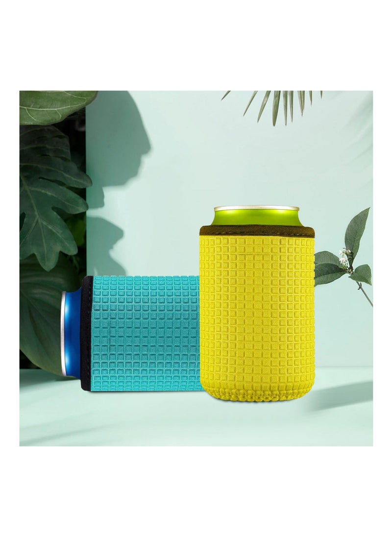 4-Pack Neoprene Can Sleeves, Non-Slip Beverage Insulators, Drink Coolers for Beer, Soda, and More - Perfect for Keeping Your Cans Cold and Hands Dry!  - Image 5