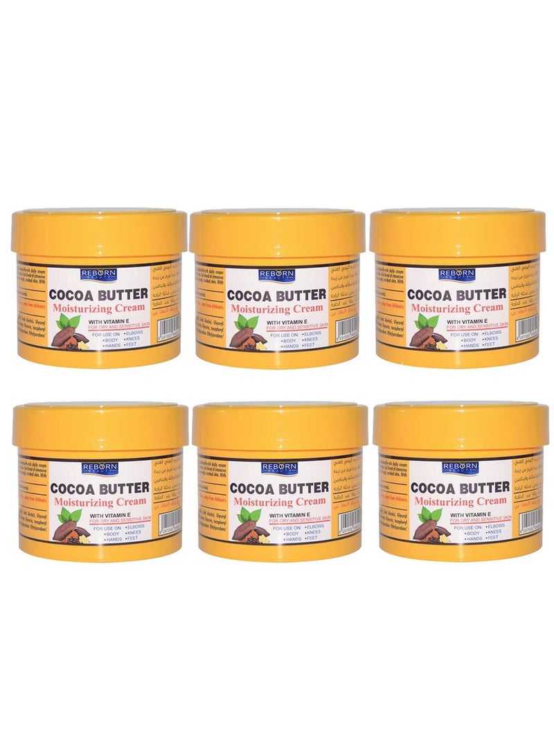 REBORN Moisturizing Cream Cocoa Butter With Vitamin E 500ml (Pack of 6) - Image 1