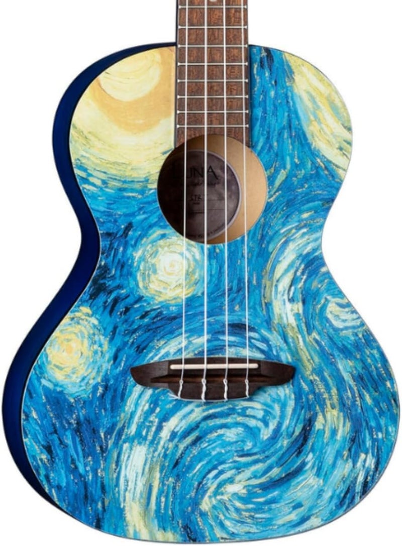 Luna Guitars Starry Night 4-String Tenor Ukulele with Gigbag - Image 1