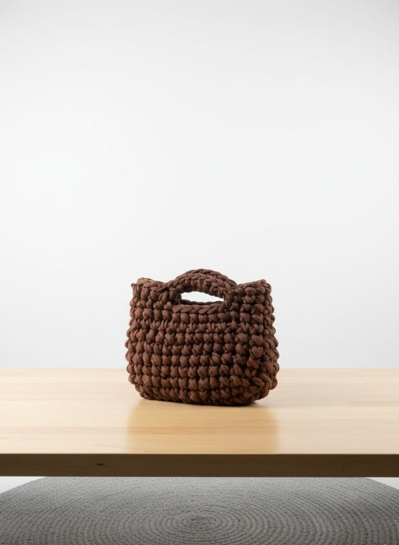 CROCHKA Handmade Thick-Yarn Crochet Handbag – Stylish & Modern Design - Image 3