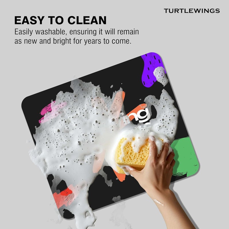 TURTLEWINGS | Mousepad | Inspirational Quote Mousepad – 22x18 cm, 3mm Thick | Abstract Design Non-Slip Rubber Base | Office, Study & Gaming Use | Premium Smooth Surface 222 (2) - Image 4