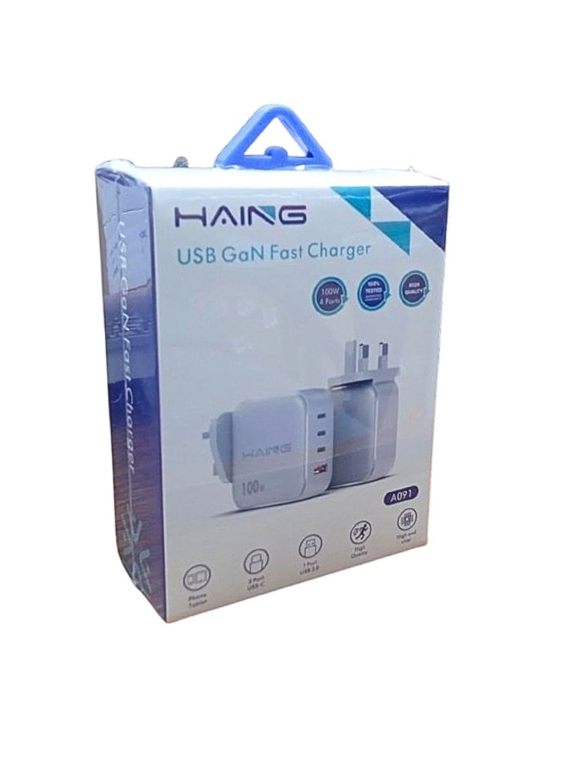 Haing USB GAN Fast Charger 100w 4Ports