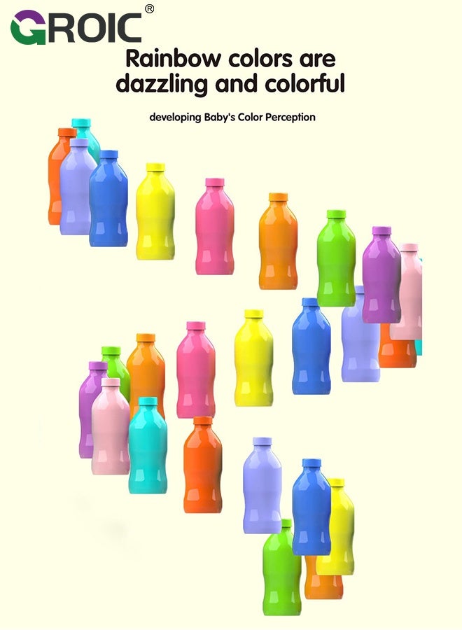 GROIC Bottle Color Match Game, Fun Family Board Game for Kids 8-12, 2-4 Player Bottle flip Game for Kids and Adults with 20 bottles - Image 5