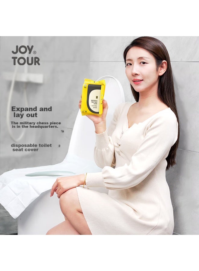 JOY TOUR Joytour Disposable Toilet Seat Covers, Travel Adhesive Waterproof Seat Protectors For Hotels, Postpartum Toilet Seat Pads, Large Size, 50 Pieces Per Pack - Image 5