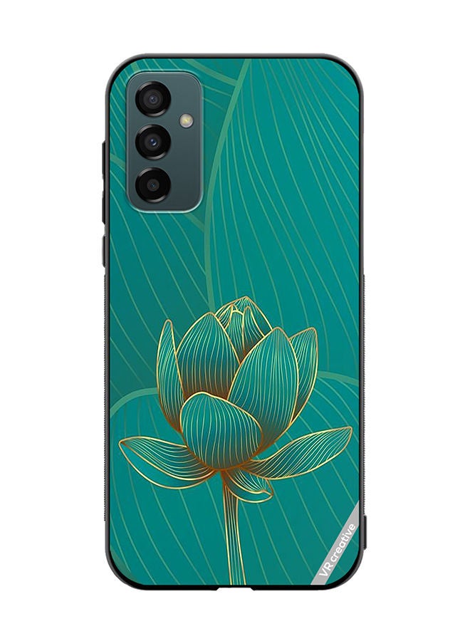 VR CREATIVE Protective Case Cover For Samsung Galaxy F23 Green Rose Design Multicolour - Image 1