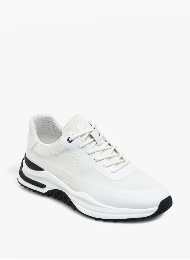 DUCHINI Men's Panelled Lace-Up Sneakers