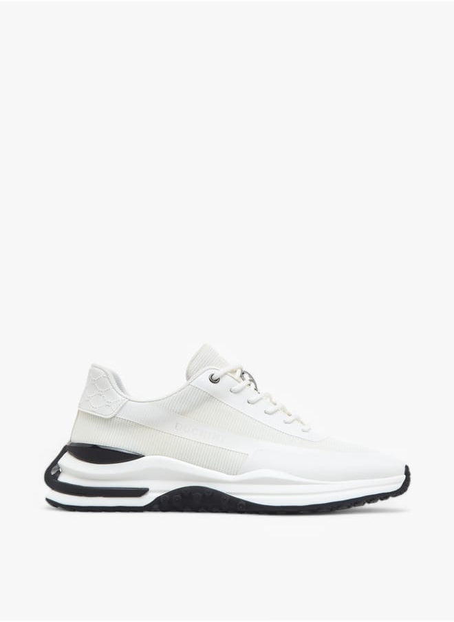 DUCHINI Men's Panelled Lace-Up Sneakers  - Image 3